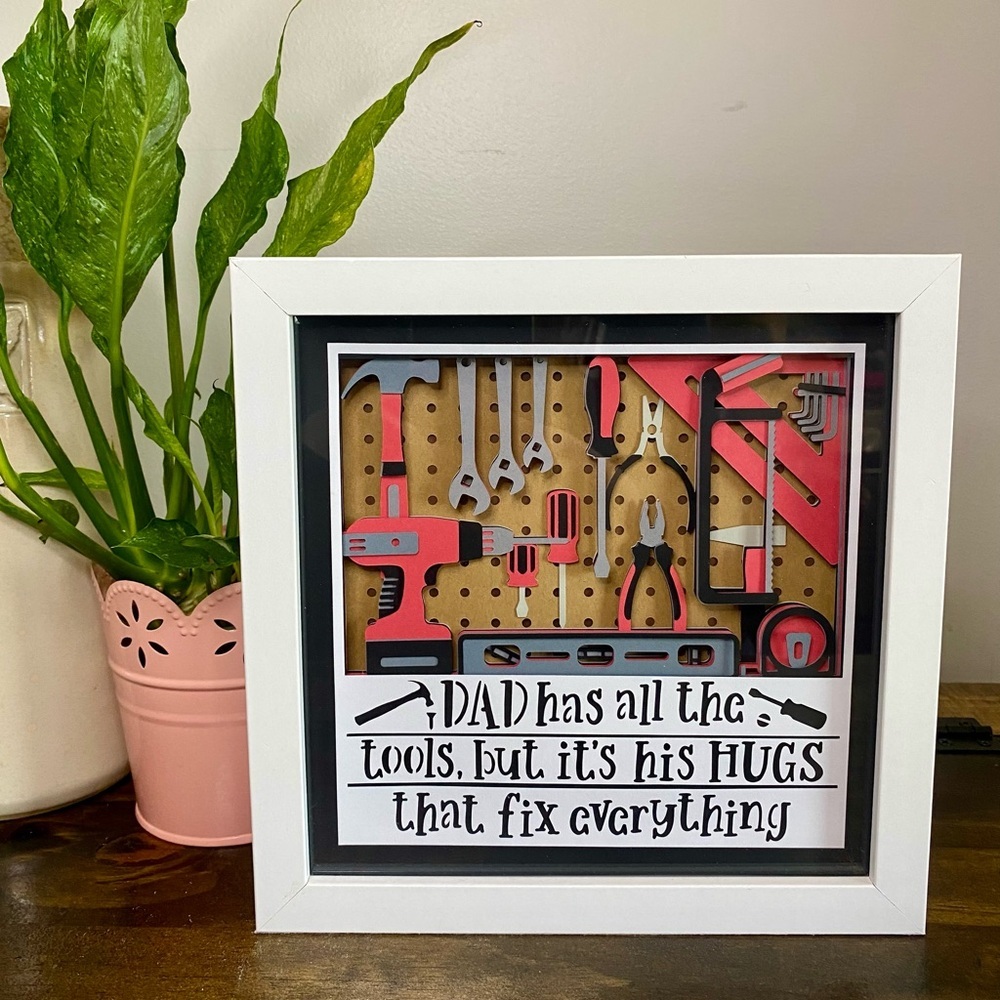 3D Milwaukee Dad Shadowbox